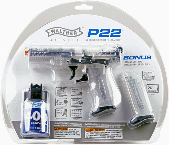 Walther P22 Spring Powered Airsoft Pistol Kit