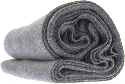 60" x 80" Grey Wool Blanket