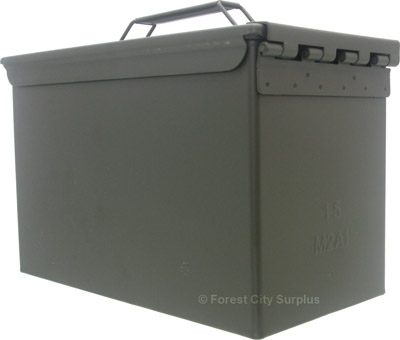 Regular-Size .50 Caliber Metal Ammo Box Crates