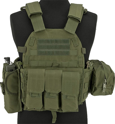 Avengers® 6D9T4A Tactical Vest with Magazine and Radio Pouches