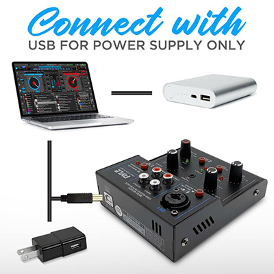 Pyle Canada  2-Channel Bluetooth Streaming Mini-audio Mixer