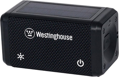 Westinghouse® Portable Bluetooth Speaker with Solar-powered Flashlight