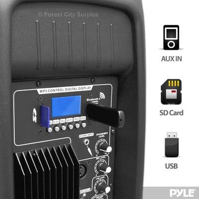 Pyle® PPHP1237UB 12-Inch 2-Way Full Range Powered DJ Speakers