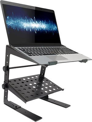 Pyle Canada  PLPTS30 Laptop Computer Stand for DJ with Flat Bottom Legs