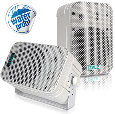 Pyle® PDWR40 Indoor/Outdoor Waterproof Wall Mount Speakers