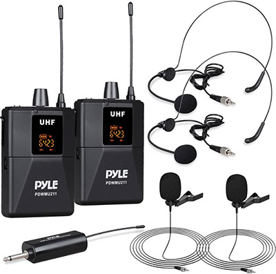 Pyle® PDWMU211 Dual UHF Wireless Microphone System