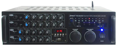 Pyle Canada  PMXAKB2000 2000 Peak Watt Bluetooth Stereo Mixer and Karaoke Amplifier