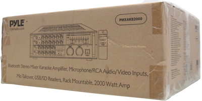 Pyle Canada  PMXAKB2000 2000 Peak Watt Bluetooth Stereo Mixer and Karaoke Amplifier