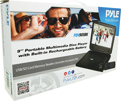 Pyle Canada  PDV905BK 9-inch Portable Multimedia Disc Player