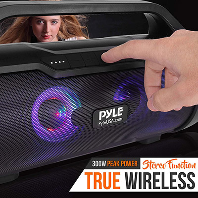 Pyle® PBMWP185 Portable Bluetooth Boombox Speaker