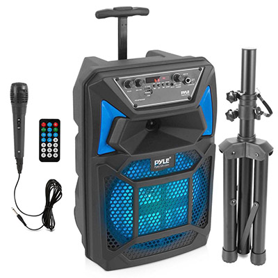 Pyle® PPHP82SM Portable Bluetooth Karaoke Speaker and Microphone System