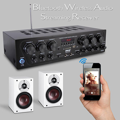 Pyle Canada  PTA62BT Wireless Bluetooth Streaming Home Audio Amplifier