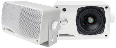 Pyle® PLMR24 200 Watt 3-Way Weatherproof Mini-Box Speaker Systems