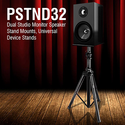 Pyle Canada  PSTND32 Dual Studio Monitor Speaker Stand Mounts