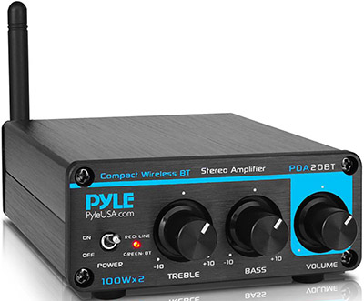 Pyle Canada PDA20BT Compact Bluetooth Stereo Power Amplifier