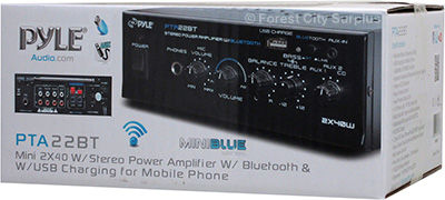 Pyle® PTA22BT 2 x 40 Watt Bluetooth Mini Stereo Amplifier