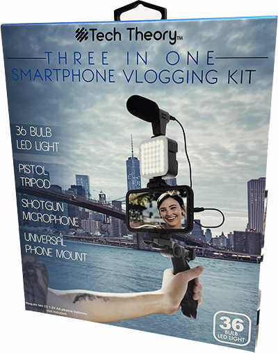 Tech Theory® Three-in-One Smartphone Vlogging Kit