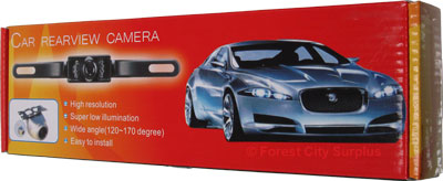 License Plate Mounted Rear-View Cameras with Night Vision