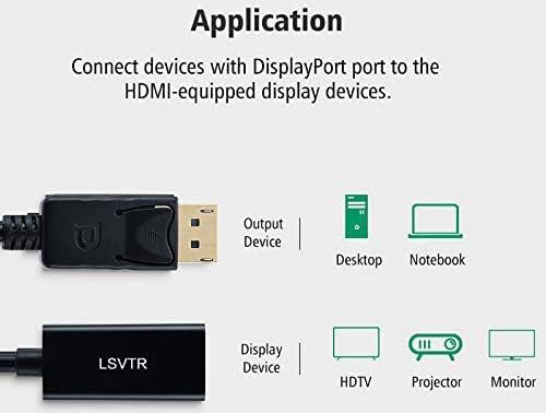 DisplayPort to HDMI Cable Adaptor (M-F)