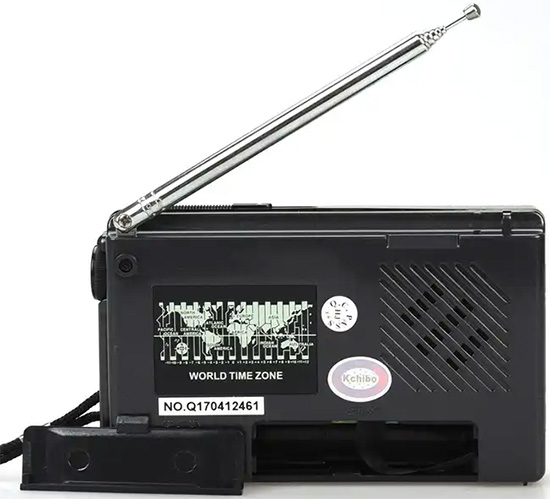 Kchibo  KK-909B Portable AM/FM/SW 1-9/TV Mono Radio Receiver