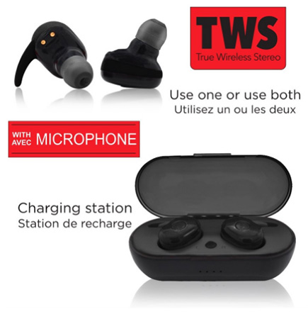Escape® True Wireless Earbuds with Microphone