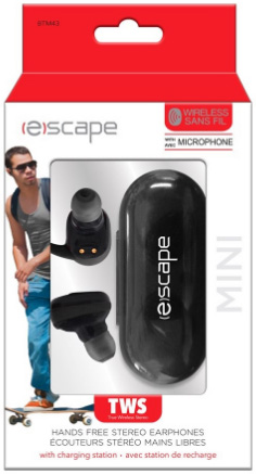 Escape® True Wireless Earbuds with Microphone