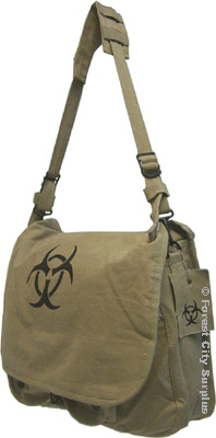 Biohazard Military Style Canvas Book Bags