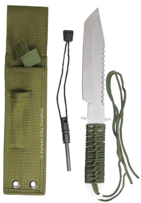 11 Inch Hunting Knives With Fire Starter