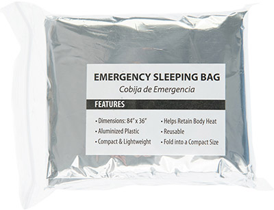 84" x 36" Emergency Sleeping Bags - 4 Pack