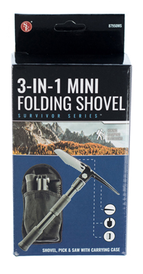 Portable 3-In-1 Mini Folding Camp Shovels