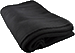 64" x 84" Black Wool Blanket in Zippered Bag
