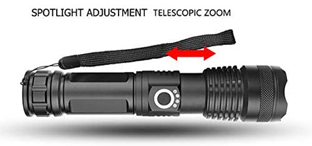 2000 Lumen Rechargeable Tactical LED Flashlight