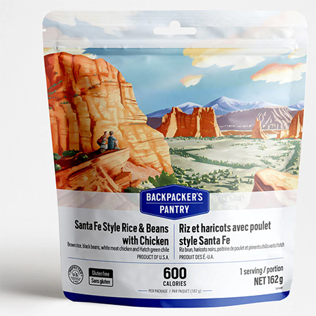 Backpacker's Pantry  Santa Fe Style Rice & Beans with Chicken Freeze Dried Meals