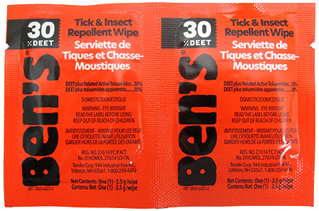 Ben's  30 Present DEET Insect Repellent Wipes