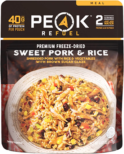 Peak Refuel  Sweet Pork and Rice Freeze-dried Meal