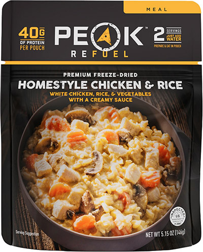 Peak Refuel  Homestyle Chicken and Rice Freeze-dried Meal