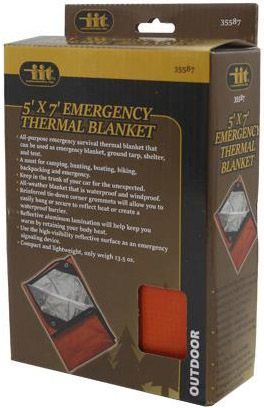 5x7 Foot Emergency Thermal Blanket