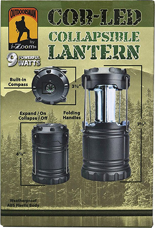 Outdoorsman by i-Zoom  600 Lumen COB-LED Collapsible Camping Lantern