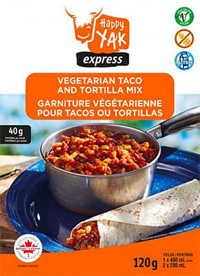 Happy Yak™ Vegetarian Taco and Tortilla Mix