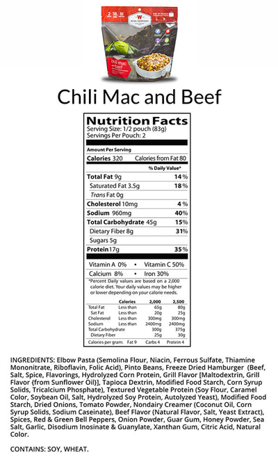 Wise Company™ Chili Mac with Beef