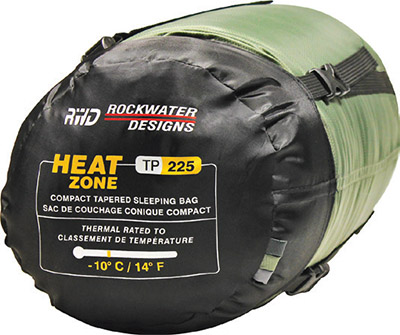 Rockwater Designs® Heat Zone TP225 Compact Tapered Sleeping Bag