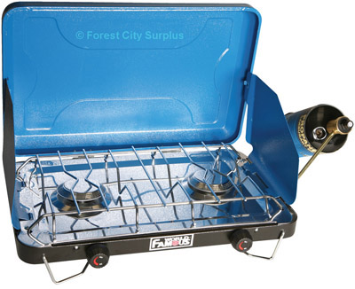 World Famous Deluxe 2 Burner Propane Camp Stove