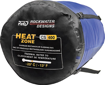Rockwater Designs Heat Zone CS400 Comfort Size Rectangular Winter Sleeping Bag with Hood