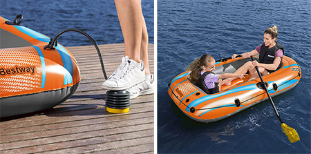 Bestway 2 Person Kondor 2000 Inflatable Raft Set