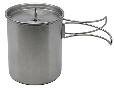World Famous Stainless Steel Mug-Pot with Lid