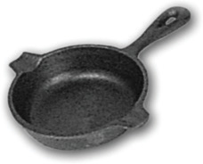 World Famous 3.5" Cast Iron Campers Skillet