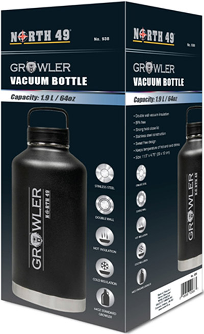 Growler  64 oz Stainless Steel Vacuum Bottle