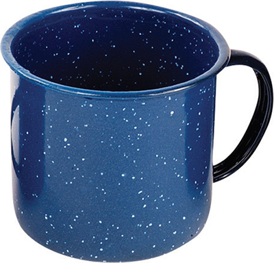 World Famous® Blue Enamel Steel Coffee Mug