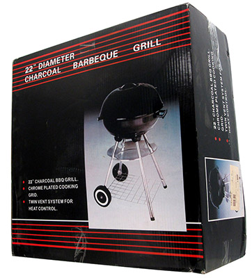 22" Kettle-Style Charcoal Barbecue Grill