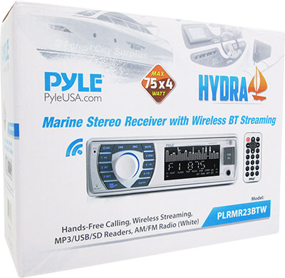 Pyle® PLRMR23BTW 300 Watt In-Dash Bluetooth Marine Stereo Receiver